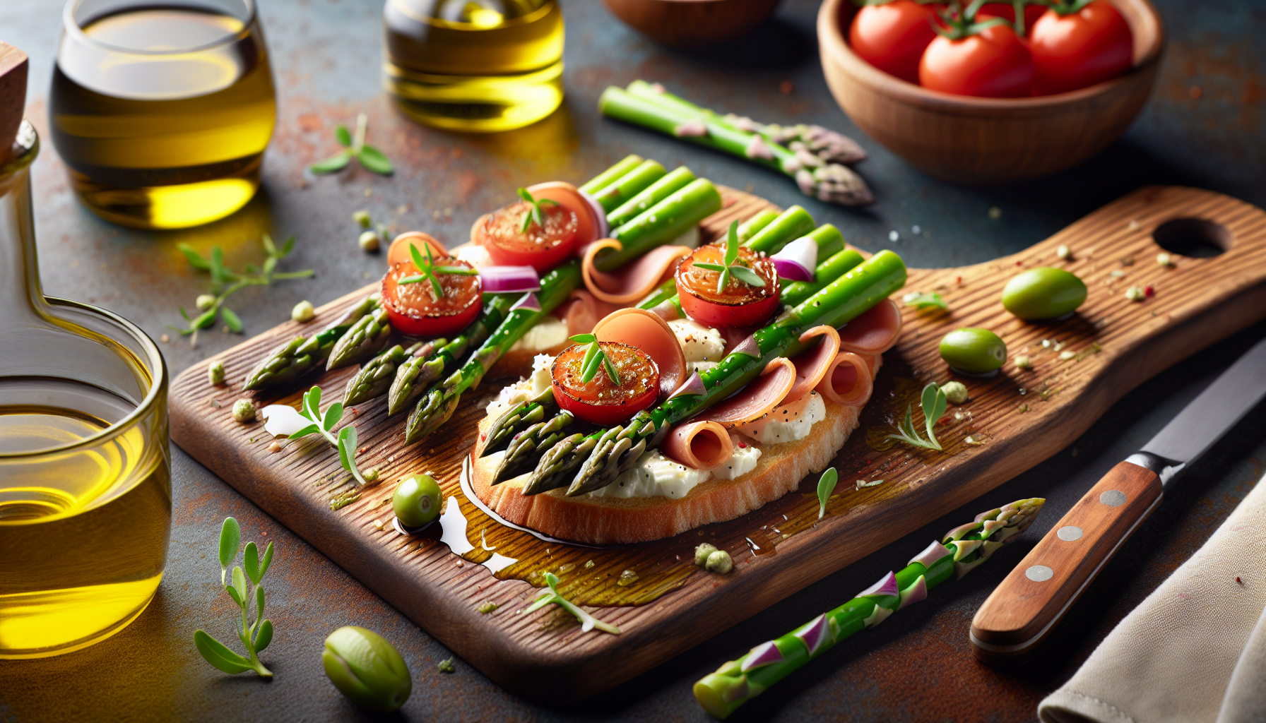 antipasti con asparagi